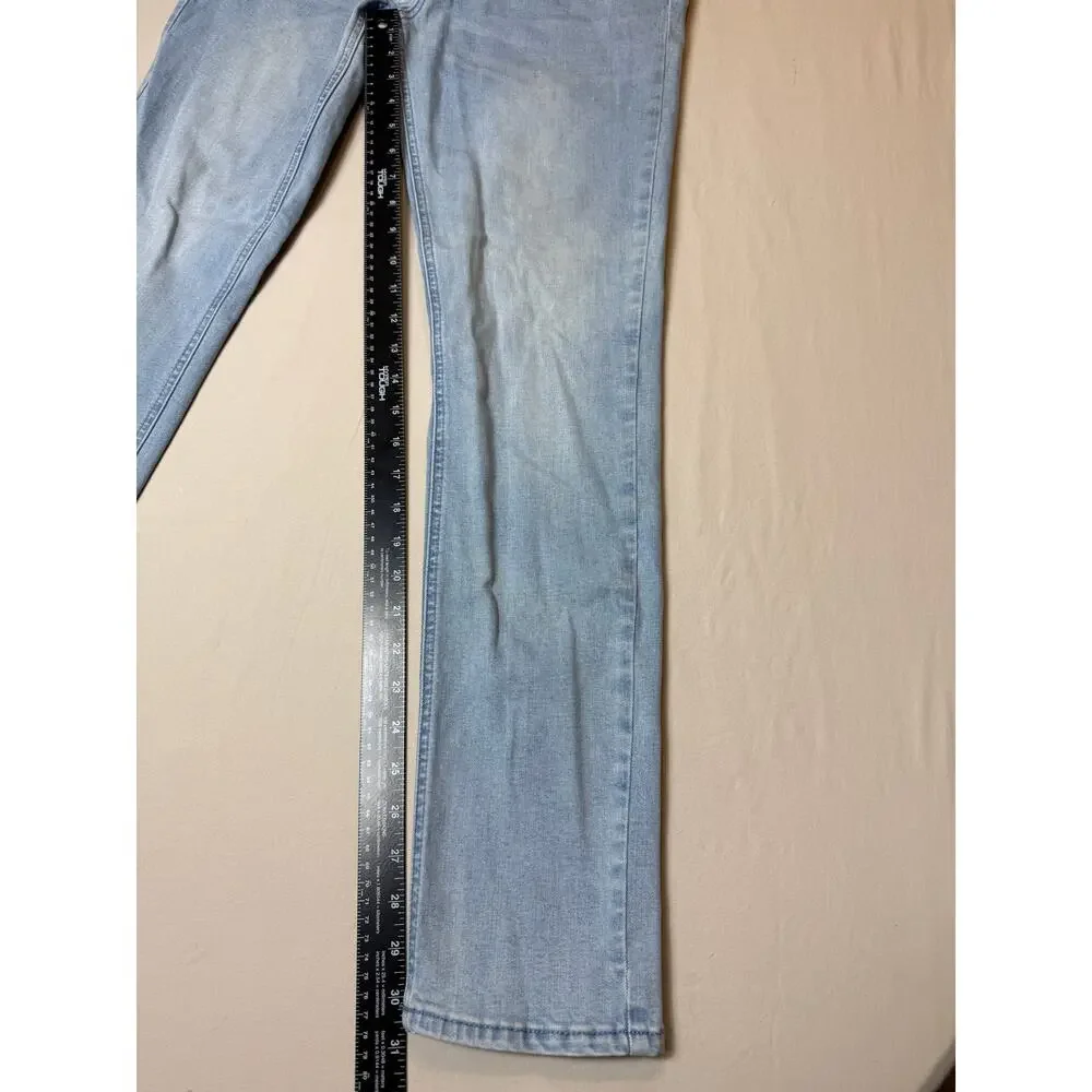 Mens PacSun Skinny Active Stretch Jeans 32x32 Light Wash‎ Denim